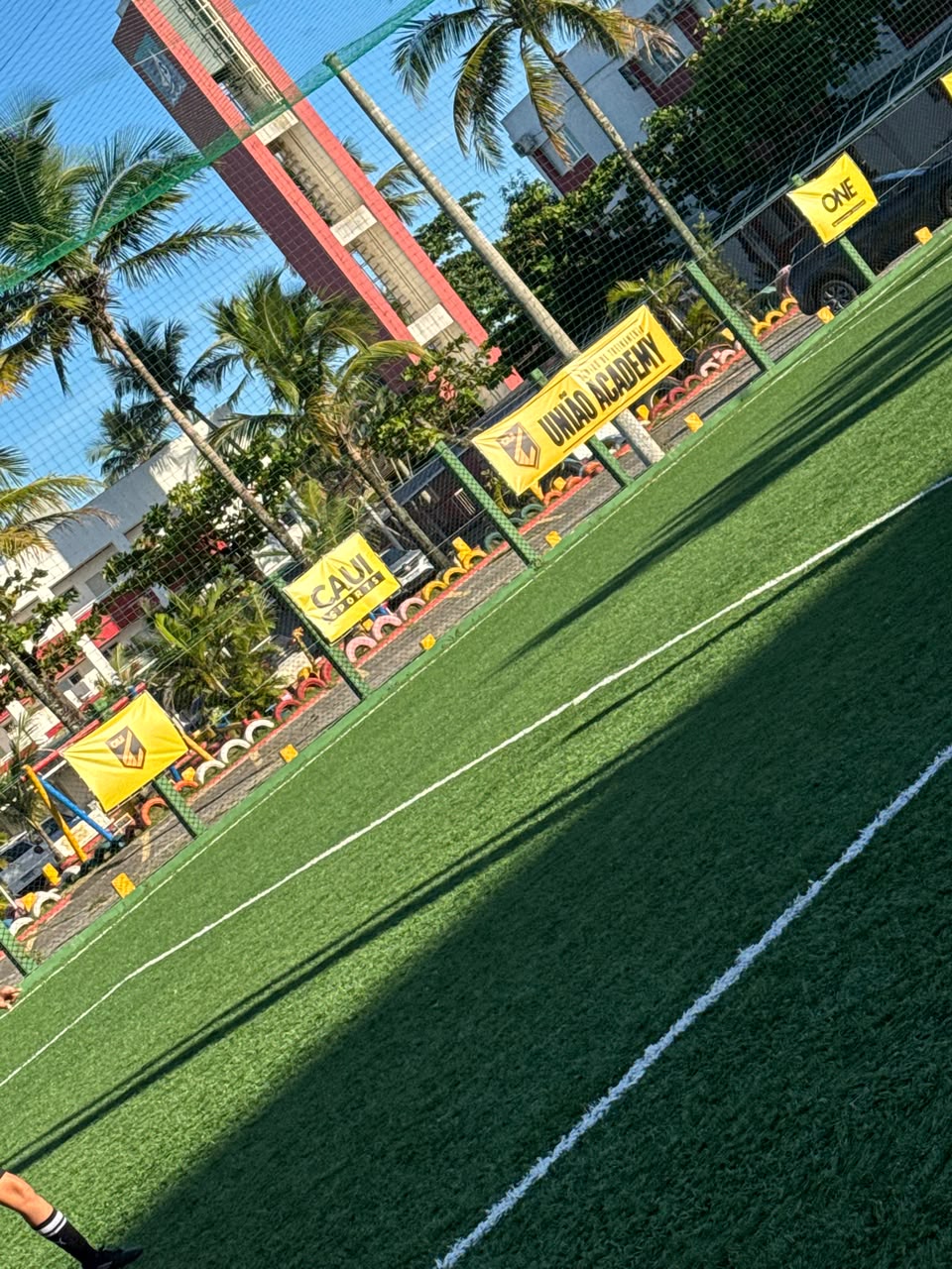Turma da União Academy no centro de treinamento